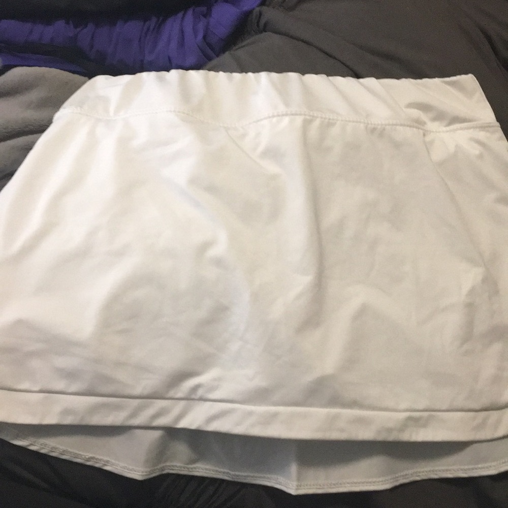 White workout skirt